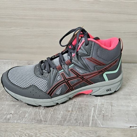 Asics Gel-Venture 8 Mid Top Womens Running Hiking Shoes 1012A869 Grey Size 7 NEW - Picture 1 of 15